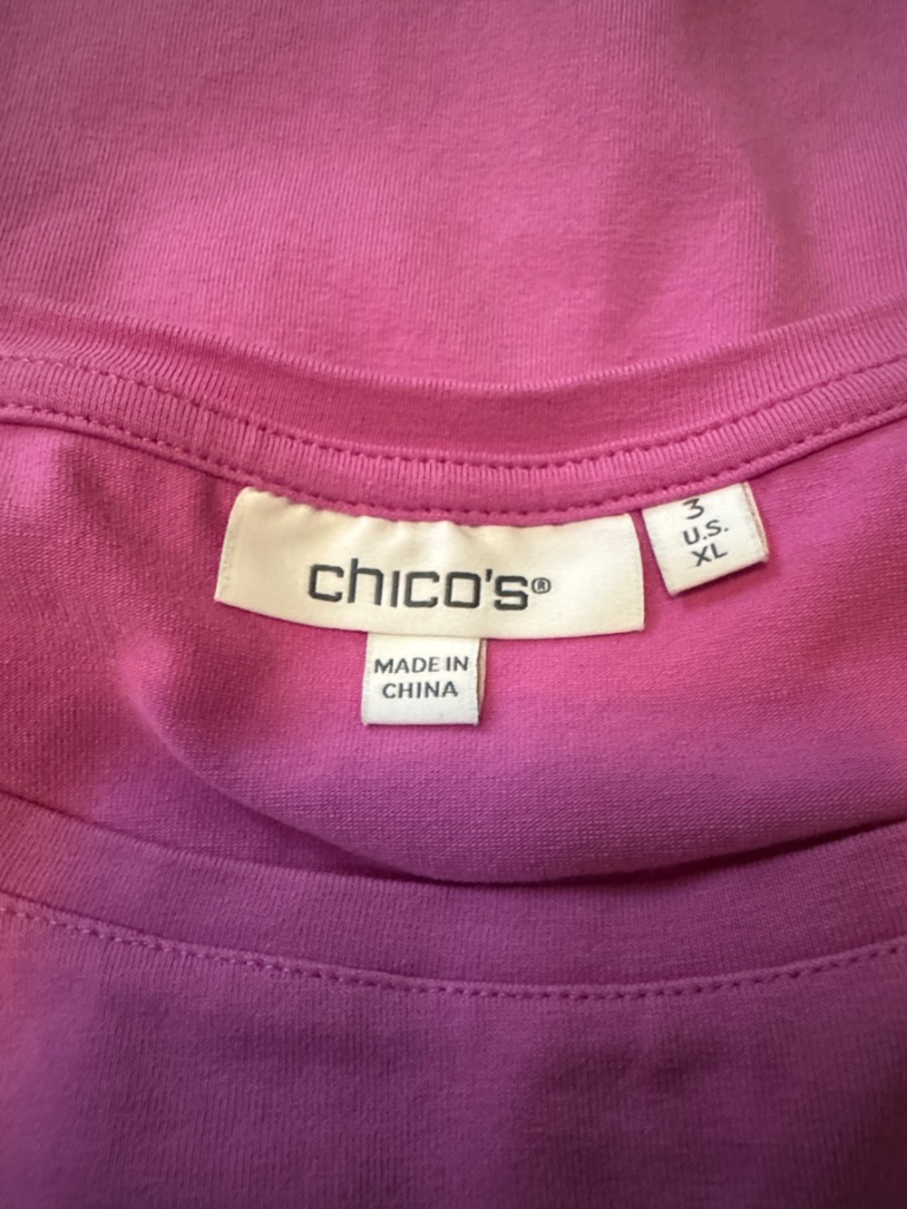 Chico’s Women's Eyelet Puff Sleeve Top - Pink Size 3 (XL) - Picture 5 of 6
